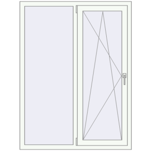 Купити Вікна 1170x1550 мм REHAU Euro 70 Білий (RAL 9016) з двох сторін