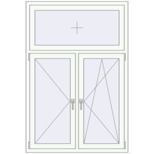 Купити Вікна 1150x1700 мм REHAU Euro 70 Білий (RAL 9016) з двох сторін