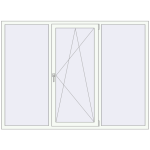 Купити Вікна 2100x1540 мм REHAU Euro 60 Білий (RAL 9016) з двох сторін