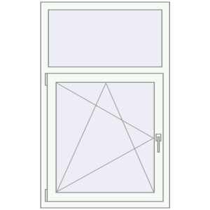 Купити Вікна 840x1340 мм REHAU Euro 60 Білий (RAL 9016) з двох сторін