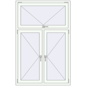 Купити Вікна 1100x1700 мм REHAU Euro 70 Білий (RAL 9016) з двох сторін