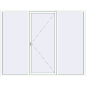 Купити Вікна 2700x2100 мм REHAU Brillant-Design Білий (RAL 9016) з двох сторін
