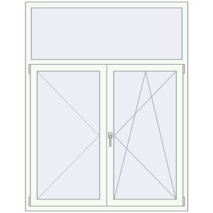 Купити Вікна 1400x1800 мм REHAU Euro 70 Білий (RAL 9016) з двох сторін