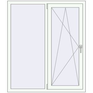 Купити Вікна 1200x1400 мм REHAU Euro 70 Білий (RAL 9016) з двох сторін