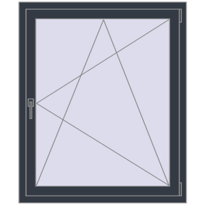 Купити Вікна 1000x1200 мм REHAU Brillant-Design ANTHRACITE_GREY_STRUKTURAL з двох сторін