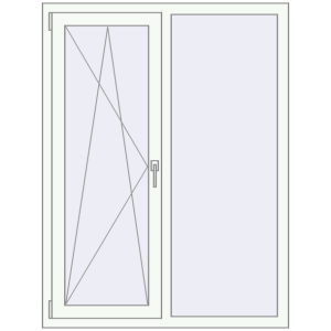Купити Вікна 1070x1450 мм REHAU Euro 70 Білий (RAL 9016) з двох сторін