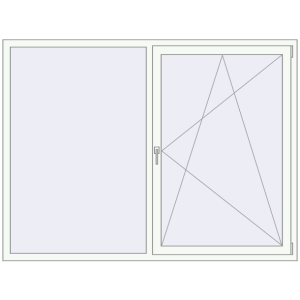 Купити Вікна 2000x1500 мм REHAU Brillant-Design Білий (RAL 9016) з двох сторін