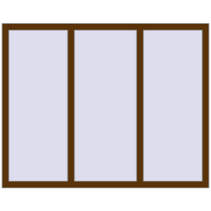 Купити Вікна 1560x1240 мм REHAU Euro 60 WALNUT з двох сторін