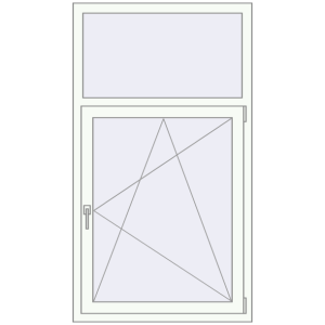 Купити Вікна 900x1600 мм REHAU Euro 60 Білий (RAL 9016) з двох сторін