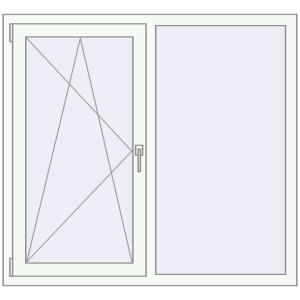 Купити Вікна 1300x1200 мм REHAU Brillant-Design Білий (RAL 9016) з двох сторін