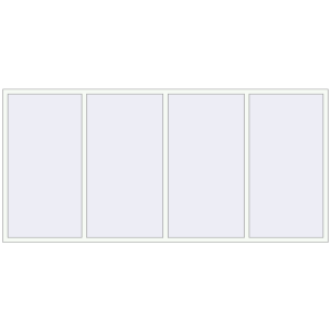 Купити Вікна 3400x1600 мм REHAU Euro 70 Білий (RAL 9016) з двох сторін