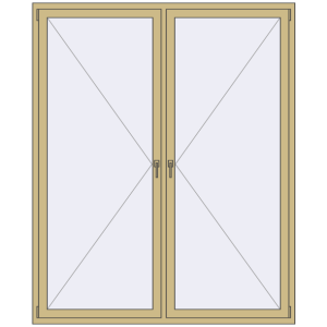 Купити Вікна 1800x2200 мм Altest Pony 375 RAL 1000 Green beige з двох сторін