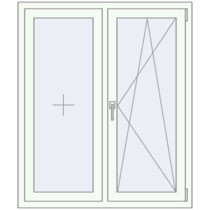 Купити Вікна 1100x1300 мм REHAU Euro 70 Білий (RAL 9016) з двох сторін