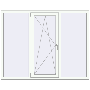 Купити Вікна 1720x1350 мм REHAU Euro 70 Білий (RAL 9016) з двох сторін