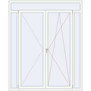 Купити Вікна 1860x2270 мм REHAU Brillant-Design Білий (RAL 9016) з двох сторін