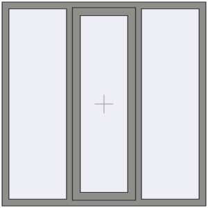 Купити Вікна 1500x1500 мм Altest Pony 375 RAL 9007 Grey aluminium з двох сторін