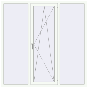 Купити Вікна 1600x1600 мм REHAU Brillant-Design Білий (RAL 9016) з двох сторін