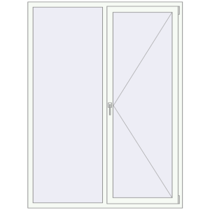 Купити Вікна 1500x2000 мм REHAU Euro 60 Білий (RAL 9016) з двох сторін