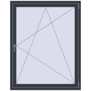 Купити Вікна 1200x1500 мм REHAU SYNEGO MD ANTHRACITE_GREY_STRUKTURAL з двох сторін