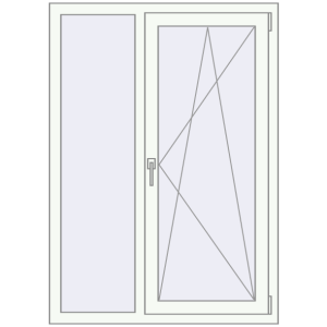 Купити Вікна 1000x1400 мм REHAU SYNEGO MD WALNUT ззовні