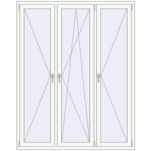 Купити Вікна 1620x2040 мм REHAU Brillant-Design Білий (RAL 9016) з двох сторін