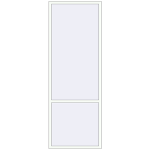 Купити Вікна 1000x2800 мм Altest Pony 375 RAL 9016 Traffic white з двох сторін