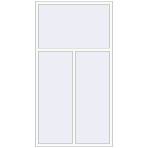 Купити Вікна 1250x2350 мм REHAU Euro 60 Білий (RAL 9016) з двох сторін