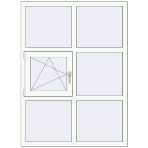 Купити Вікна 1100x1500 мм REHAU Euro 70 Білий (RAL 9016) з двох сторін