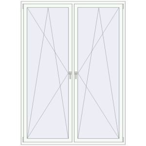 Купити Вікна 1710x2350 мм REHAU Euro 70 Білий (RAL 9016) з двох сторін
