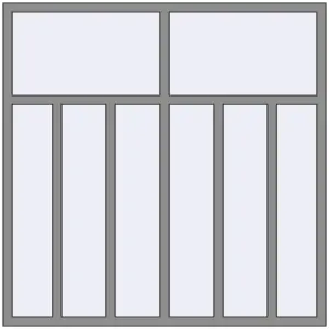 Купити Вікна 1800x1800 мм Altest Pony 375 RAL 9007 Grey aluminium з двох сторін