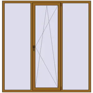 Купити Вікна 2000x2060 мм REHAU Euro 60 LIGHT_OAK з двох сторін