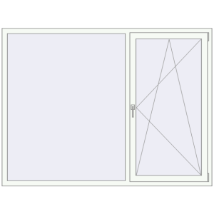 Купити Вікна 2000x1500 мм REHAU Euro 60 Білий (RAL 9016) з двох сторін