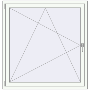 Купити Вікна 1250x1300 мм REHAU Euro 70 Білий (RAL 9016) з двох сторін