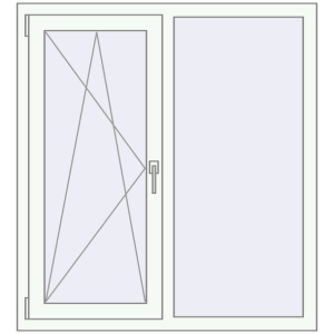 Купити Вікна 1100x1200 мм REHAU Euro 60 Білий (RAL 9016) з двох сторін