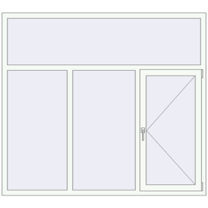 Купити Вікна 1900x1700 мм REHAU Euro 70 Білий (RAL 9016) з двох сторін