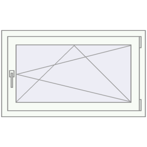 Купити Вікна 1000x600 мм REHAU Euro 60 WALNUT ззовні