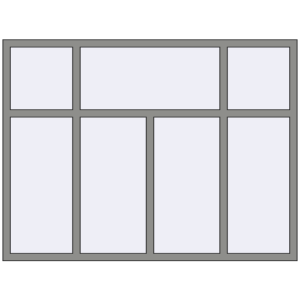 Купити Вікна 2000x1500 мм Altest Pony 375 RAL 9007 Grey aluminium з двох сторін