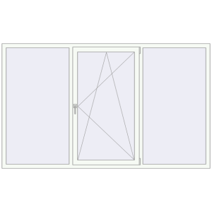 Купити Вікна 2500x1500 мм REHAU Euro 60 Білий (RAL 9016) з двох сторін