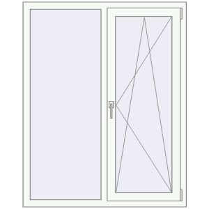 Купити Вікна 1120x1430 мм REHAU Euro 60 Білий (RAL 9016) з двох сторін
