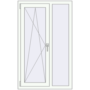 Купити Вікна 830x1350 мм REHAU Euro 70 Білий (RAL 9016) з двох сторін
