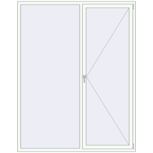 Купити Вікна 1850x2350 мм REHAU SYNEGO MD ANTHRACITE_GREY_STRUKTURAL ззовні