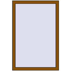 Металопластикове вікно 800x1200 мм Одностулкове (комплектація: Базова). Вид зсередини Купити Вікна 800x1200 мм REHAU Euro 60 GOLDEN OAK з двох сторін