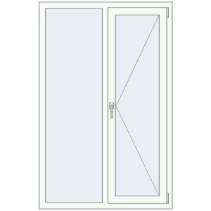 Купити Вікна 1030x1600 мм REHAU Euro 70 Білий (RAL 9016) з двох сторін