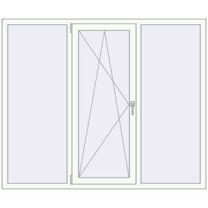 Купити Вікна 1800x1500 мм REHAU Euro 60 Білий (RAL 9016) з двох сторін