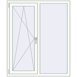 Купити Вікна 1150x1400 мм REHAU Euro 70 Білий (RAL 9016) з двох сторін