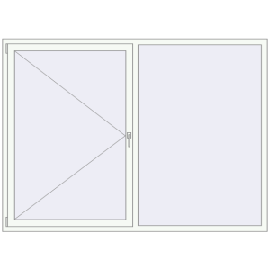 Купити Вікна 2200x1600 мм REHAU Euro 60 Білий (RAL 9016) з двох сторін