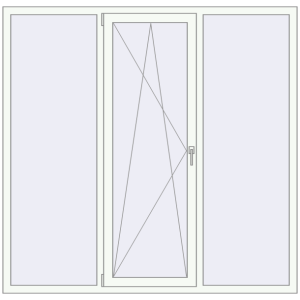 Купити Вікна 1870x1820 мм REHAU Brillant-Design Білий (RAL 9016) з двох сторін