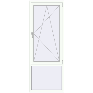 Купити Вікна 770x2010 мм REHAU Brillant-Design Білий (RAL 9016) з двох сторін