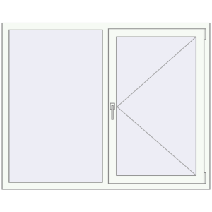 Купити Вікна 1490x1220 мм REHAU Euro 70 Білий (RAL 9016) з двох сторін