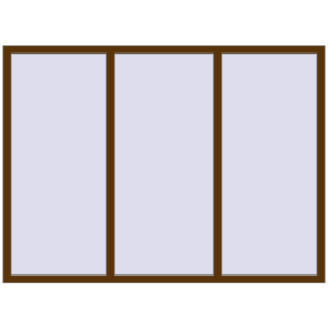 Купити Вікна 2020x1490 мм REHAU Euro 70 WALNUT з двох сторін